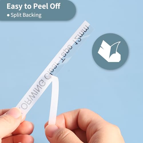 Compatible with Brother Label Maker Tape Clear TZ Tape 12mm 0.47 Laminated by COLORWING - Used condition - Image 3
