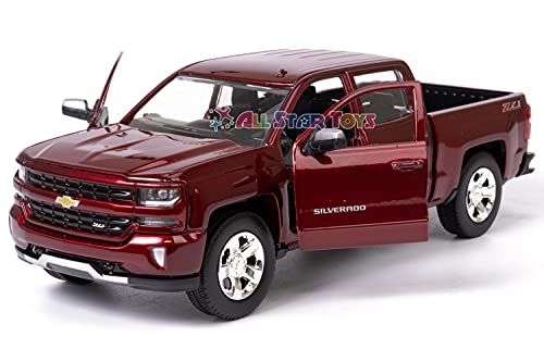 Showcasts Collectibles 2017 1/27 Scale Chevy Silverad 1500 LT Z71 Crew Cab Truck diecast Model Motormax