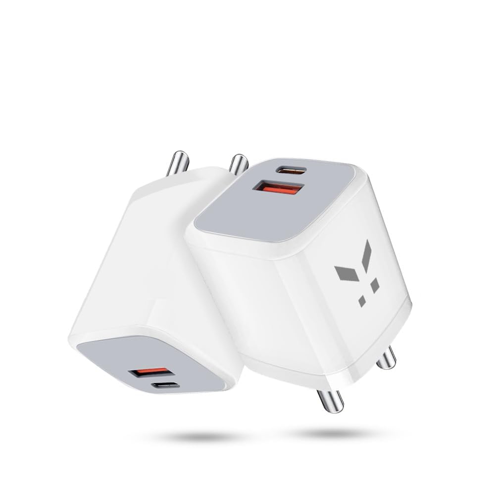 KARWAN Voltron 65W Dual Port Charger with QC & PD, 45W USB A & 20W Type C Port Fast Charging Adapter Compatible with Redmi/Oneplus/Oppo/Vivo/Mi/iPhone/iPad/Samsung & More,Quick Charging Travel Adapter-image-48