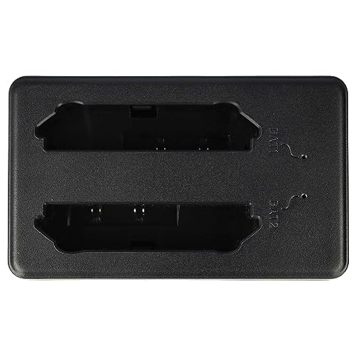 vhbw Dual-Ladestation kompatibel mit Motorola BT-000318, 82-171249-02, 82-171249-01 Mobiler Computer Barcode Scanner - Schwarz