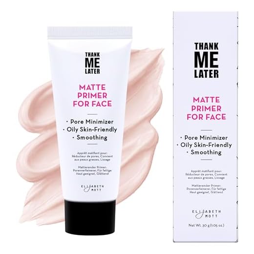 Elizabeth Mott Thank Me Later Face Primer - Mattifying Makeup Base Primer for Shine and Oil Control - Pore Minimizer and Hides Wrinkles and Fine Lines, 30g