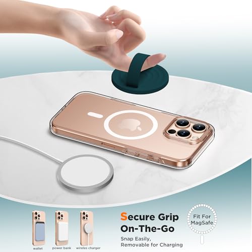 COFFKER Magnetic Phone Grip for MagSafe, Silicone Ring Grip, Dark Green by COFFKER - Used condition - Image 4