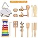 Wooden Musical Instruments Set, Percussion Set with Xylophone , Educational Music Toys for Kids and Toddlers - Christmas and Birsthday Music Gift for Boys and Girls