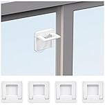 Vicloon Baby Sliding Door Locks, 4 Pcs Sliding Glass Door Child Lock, Slidings Closet Doors Lock, Baby and Pets Proof Slidings Doors, Keyless Child Safety Locks for Patios, Closet