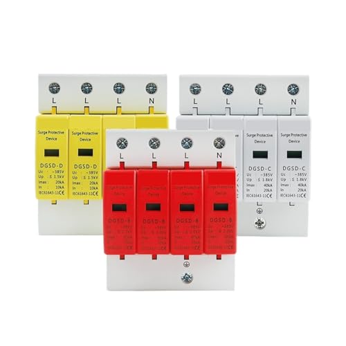 Protector contra sobretensiones AC SPD 4P para el hogar con protección de bajo voltaje de 385V
