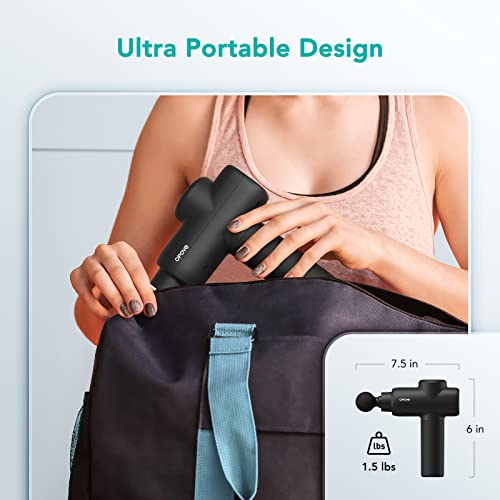 Opove Massage Gun Percussion Massager For Chronic Back Pain Relief, Handheld Portable Lightweight Muscle Fascia Gun Active Recovery Women Gifts, 2023 Newest Super Quiet, M3 Black #TOP6
