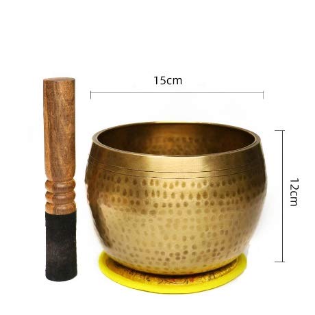 Set di Campane tibetane per Meditazione Yoga in Rame Puro, Fatte a Mano, con Ciotola di Buddha