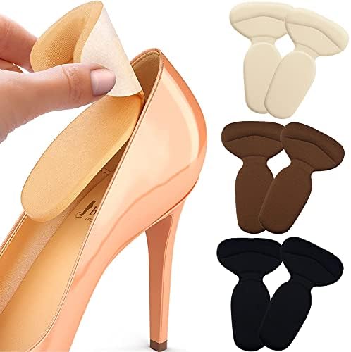 Cute Critters 6pcs Shoe Insole Reusable Soft Shoe Inserts Heel Cushion Pads Self-Adhesive Foot Care Protector Grips Liners Loose Shoes -Heel Pain Relief Bunion Callus Blisters for Men & Women-3 Pairs