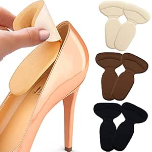 Cute Critters 6pcs Shoe Insole Reusable Soft Shoe Inserts Heel Cushion Pads Self-Adhesive Foot Care Protector Grips Liners Loose Shoes -Heel Pain Relief Bunion Callus Blisters for Men &amp; Women-3 Pairs