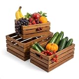 VICTORY RELAX Nesting Wood Storage Crates (Set of...