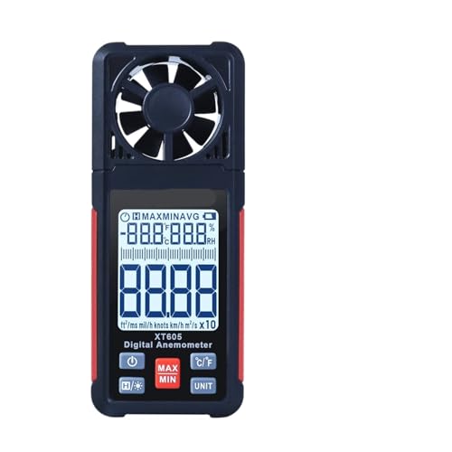 Anémomètre numérique XT605 avec capteur de température et d'humidité pour l'air