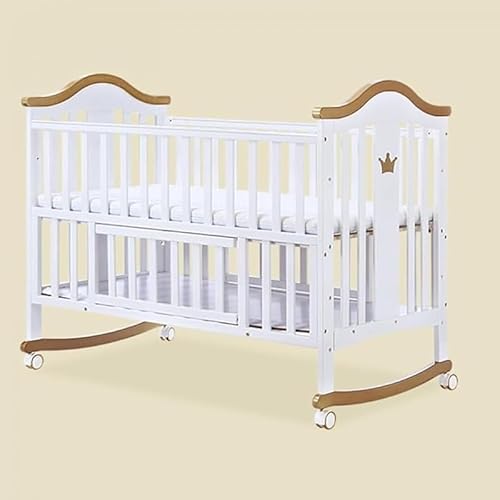 Scifimp - 3 段階高さ調整木製多機能ベビーベッド 蚊帳収納棚