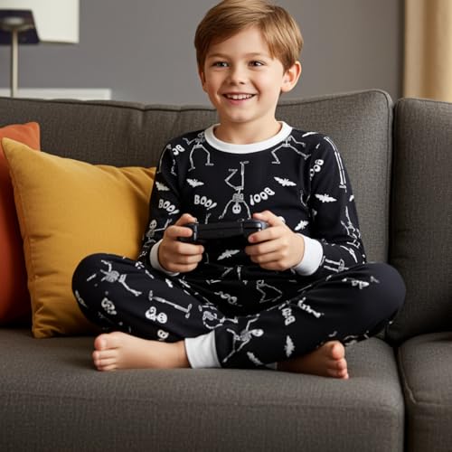 Image of PATPAT Toddler & Kids Pajama Sets with Bamboo Viscose, Snug Fit Pjs for Girls, All-Season Comfort Sleepwear, Ages 2-12 Years