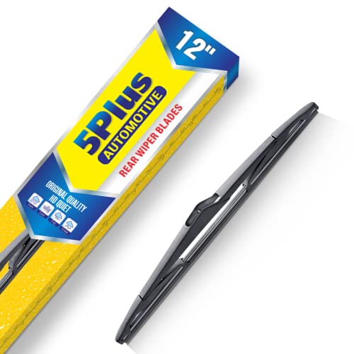 Image of 12 inch Back Windshield Wiper Blade Replacement for Ford Focus Fiesta 2018 2017 2016 2015 2014 2013 2012, Premium All-Season Rear Wiper Blades For My Car (12M)