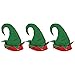 Set of 3 Felt Elf Hats with Jingle Bells