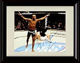 Anderson Silva Autograph Replica Print - Knockout Celebration - Framed Print