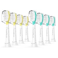 FutulkyUS Kids Toothbrush Replacement Heads for Philips Sonicare: Over 7 Years Old Child Soft Electric Standard Children Brush Head for Boy Girl, White 8 Pack