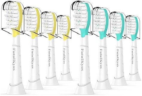 FutulkyUS Kids Toothbrush Replacement Heads for Philips Sonicare: Over 7 Years Old Child Soft Electric Standard Children Brush Head for Boy Girl, HX6032/94 HX6042 HX6340 HX6034 HX6321, White 8 Pack