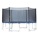 Exacme TUV Approved Trampoline with Safety Pad & Enclosure Net & Ladder All-in-One Combo Set, 16'