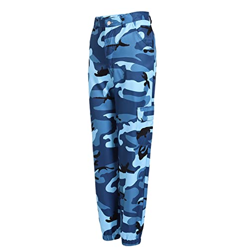 Camo Cargo Pants for Women High Waisted Casual Military Army Cargo Combat Work Pants Fashion Y2K Jogger Hiking Trousers4