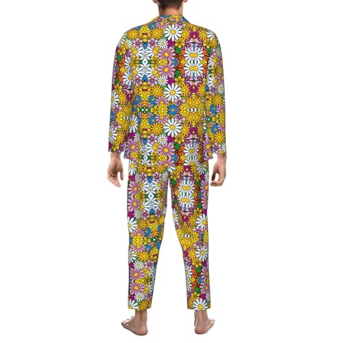 Pyjama homme boutonné pour la routine du coucher décontractée
