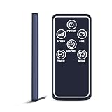 RYQIF Telecomando di ricambio compatibile con Brandson Tower Fan Modello: 303-086/087/143/366/804/805/806/807/811/812/813/814/815/816/817, nero