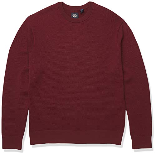 Dockers Men's Big and Tall Cotton Long Sleeve Solid Textured Chest Stripe