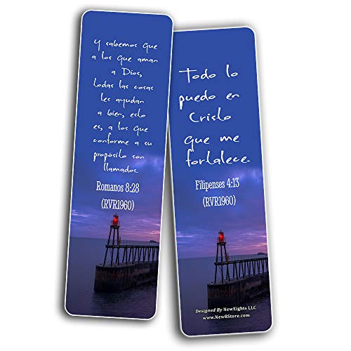 Spanish Powerful Bible Verses to Live by Bookmarks (RVR1960) (12-Pack) - Inspiring Spanish Scripture Texts - Thumbnail 7