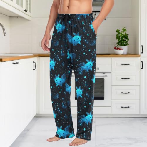 Image of Fisyme Mens Pajama Pants Men's Pajama Bottoms Soft Sleep Lounge Pj Pants
