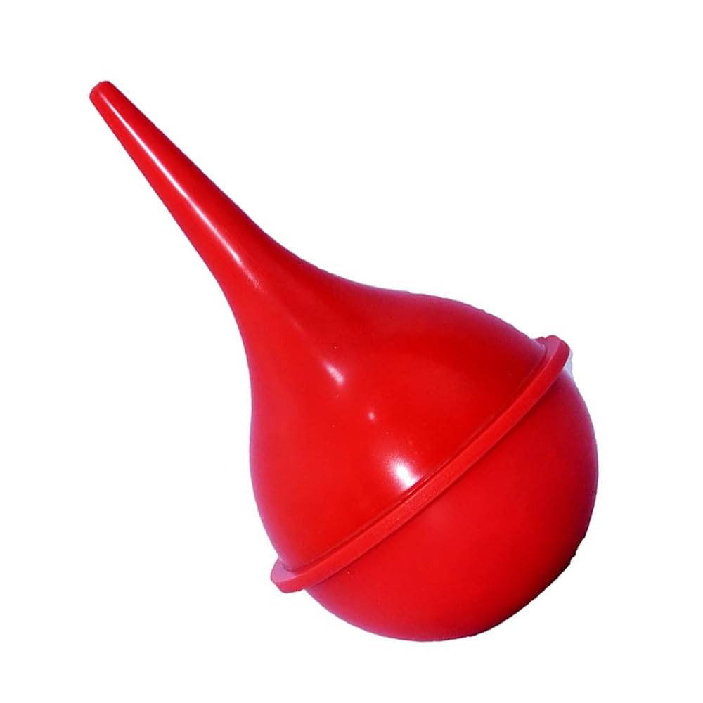Raindrop World Eye Ear and Ulcer Syringe Rubber Bulb Red (Pack of 1,100 ml) Nasal Aspirator Premium Quality-image-4