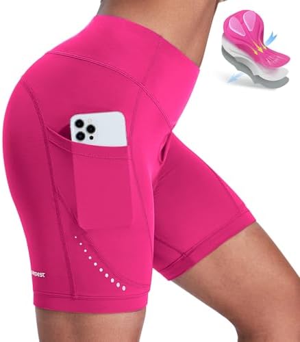 Nepest Fietsbroek voor heren, gevoerde 4D racefietsbroek, kort, ademend, met zakken, wielshorts, 4-weg stretch, Drak grijs, M