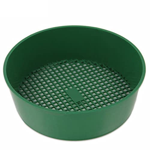 Gcroet Setaccio da Giardino in plastica in plastica setaccio setaccio setaccio Mesh fine per Strumenti di Giardinaggio del Compost del Terreno 21 * 5 cm Setaccio Giardino Riddle di plastica