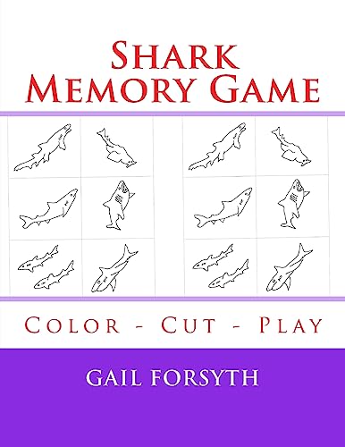 Shark Memory Game: Color - Cut - Play