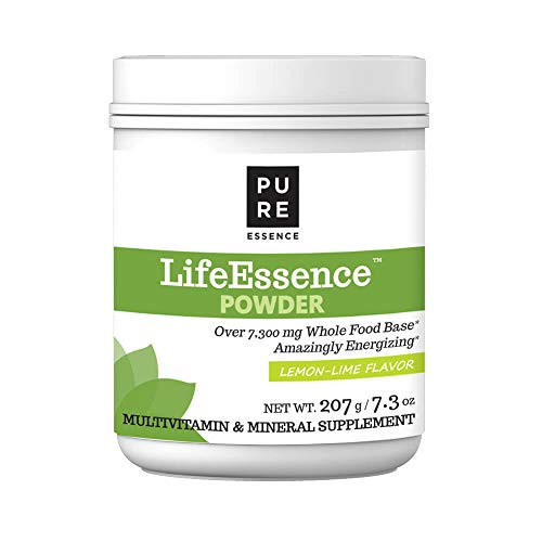 Pure Essence Labs LifeEssence Multivitamin Powder for Women and Men - Natural Herbal Supplement with Vitamin D, D3, B12, Biotin - 7.3 oz