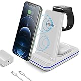 【Travel Wireless Charger】Die kabellose Ladestation für iphone ist faltbar, leicht und tragbar, und kann in eine Tasche oder einen Koffer gelegt werden. Dieses drahtlose Ladepad ist nicht nur für Ihr Zuhause, Büro, wenn Sie auf Reisen oder auf einer Geschäftsreise sind, bringen Sie dieses 3 in 1 kabelloses ladegerät, das mehrere Geräte auf einmal aufladen kann.