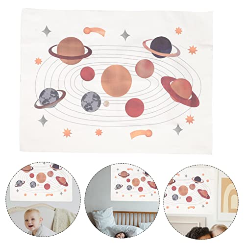 Abaodam 2Pcs Baby Room Decoration Nordic Decor Solar System Decor Kids Wall Decals Space Planets Wall Hanging Space Wall Tapestry For Bedroom Space Wall Tapestry For Nursery Decor Canvas #TOP3
