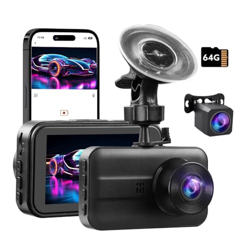 4K Dash Cam Front and Rear
