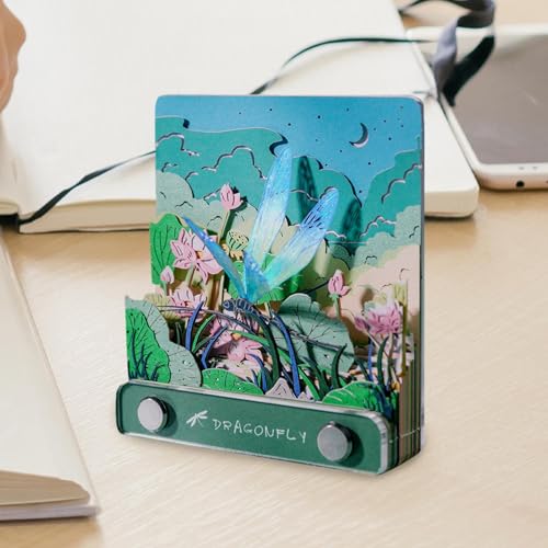 Calendrier 3D 2025 bloc-notes paysage étang carnet collant déchirement