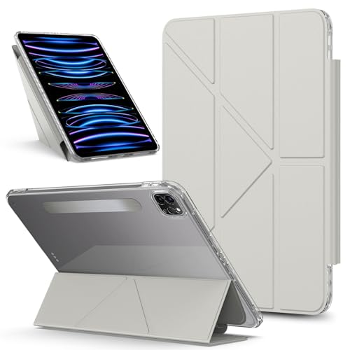 Coque arrière transparente iPad Pro 12,9 pouces amovible gris抗震