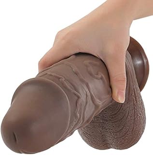 DINEGG Massager Lifelike 10.2 Inch Silicone Soft Real Feel Lifelike Strong Enjoyment Pleasure