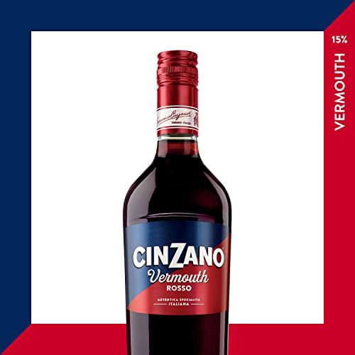 Cinzano Vermouth Rosso – Der Vermouth-Klassiker aus dem Hause Cinzano in Rot – 15% (1 x 0,75l)