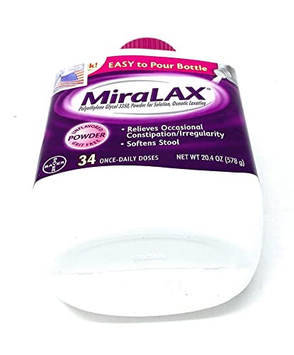 Miralax Powder Laxative, 34 Doses, 20.4 Ounce #TOP5