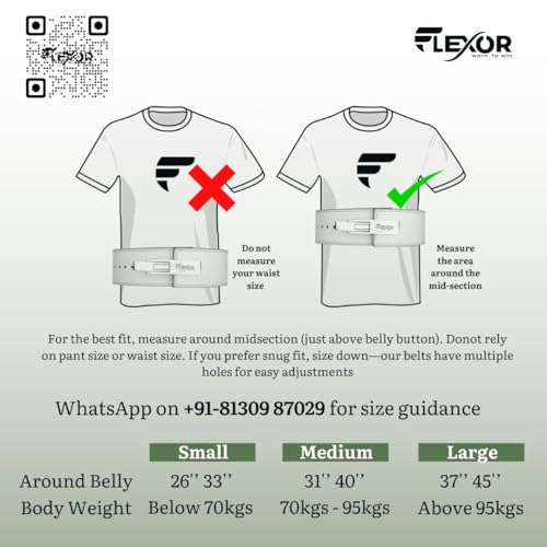 Image of Flexor 10MM White&Black Premium Weightlifting / Power Lifting Lever Belt for Men and Women - Fit for one person; Crafted with Leather with allen key adjustable heavy duty Buckle /Lever for Lower Back Support | Squats | Bench Press | Deadlift Belt (Small)