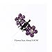 Bobury 12PCS Niñas Pequeñas Flores de Cristal Garras de Pelo de Metal...