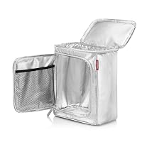 reisenthel coolerbox Silver Crackle - Rundum flexibel, praktische Kühltasche mit Zwei Öffnungen – Ansicht 2