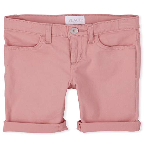 The Children's Place Girls' Slim Solid Skimmer Shorts, Tuscan Glow, 4S #TOP27