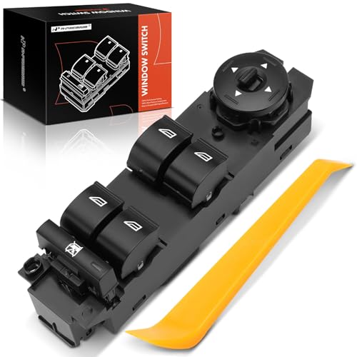 A-Premium Master Power Window Switch Compatible with Ford Escape 2013/2015-2019, Focus 2013/2015-2018, 20 Pins, with Driver Auto Down, Front Left Driver Side by A-Premium - Used condition - US$26.39