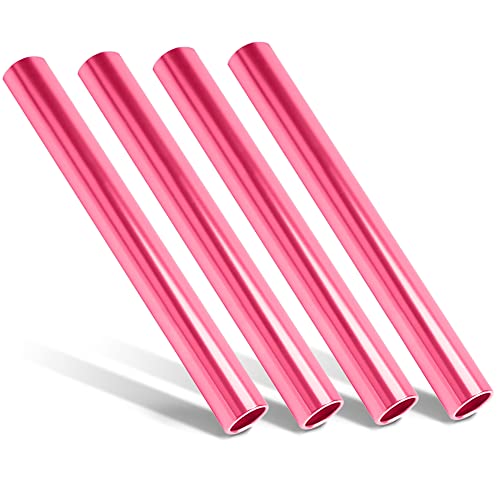 Chihutown 4 Pack Relay Baton, Aluminum Alloy Athletics Batons Track, Hollow Color Relay Running Race Outdoor Field Tools For Race Running And Outdoor Sports (Pink) #TOP28