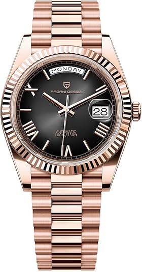 Pagani Design 1752 Men's Automatic Watch, Date Watch Men's, Sapphire Glass, Japan Imported Movement, Self-Winding Movement Stainless Steel Watch, 100M Waterproof.