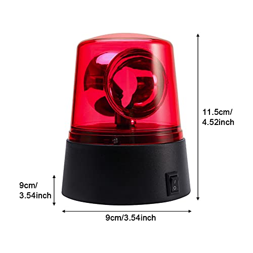 Led Strobe Light,360 Degree Rotating Dj Flashing Stage Effect Battery Powered Strobe Light Car Siren Strobe Light，Disco Party Rotating Lamp(Red,Size:1Pc) #TOP5